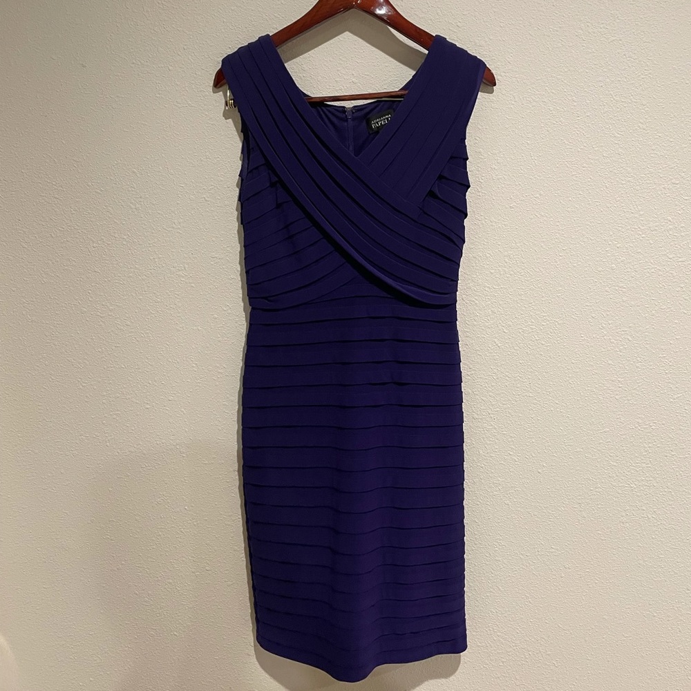 Adrianna Papell, Deep Purple Dress, Size 10